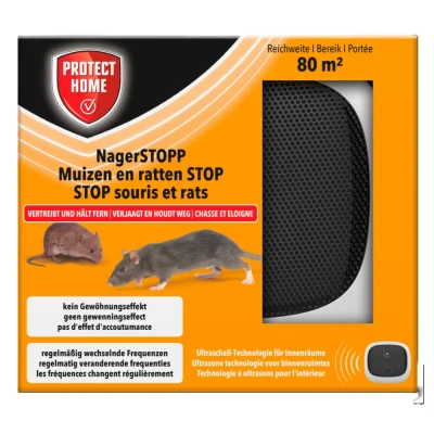 Afbeelding van Protect Home Ultrasonic muis en rat tegen muizen ratten 80m2 SBM (voorheen Bayer)