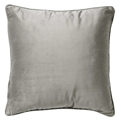 Afbeelding van Dutch Decor FINN Sierkussen 60x60 cm velvet effen kleur Micro Chip lichtgrijs