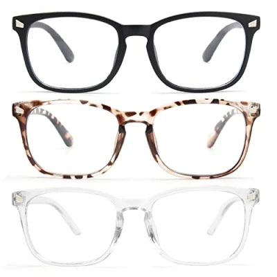 Afbeelding van CCVOO 3 Pack Blue Light Blocking Reading Glasses, Anti Headache/Glare/Eye Strain Readers Computer Eyeglasses Women/Men (3 Mix，2.0)