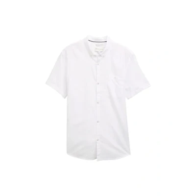 Afbeelding van TOM Tailor Denim Structured Shirt Overhemd, Heren, Maat: XL, White