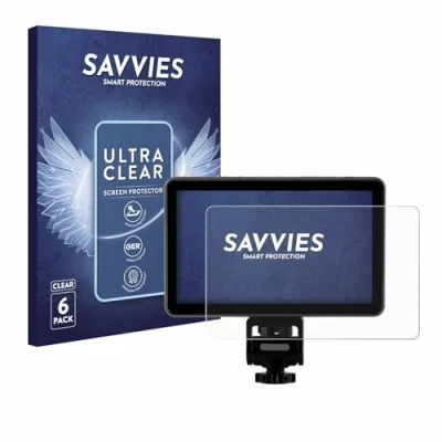 Afbeelding van Savvies Screenprotector voor Rollei Viltrox DC X2 6&quot; Folie Beschermfolie transparant (6 Stuks)