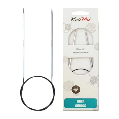 Afbeelding van KnitPro 100 cm x 2,75 mm Nova Cubs vaste rondbreinaalden, glanzend messing