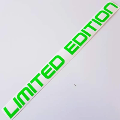 Afbeelding van Folien Zentrum Limited Edition Neon groen 20 x 1,5 cm hoogwaardige sticker auto tuning OEM &amp; JDM grappige stickers voor stickerbomb autosticker Made in Germany