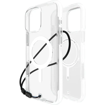 Afbeelding van Apple iPhone 16 Pro Max MagSafe Hoesje Kunststof BodyGuardz Hardcase/Backcover Clear / White Telefoonhoesje Shockproof/Valbescherming