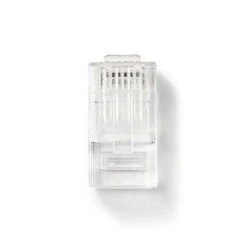Afbeelding van RJ45 Connector Pass Through Solid UTP CAT5 Recht Verguld 10 Ned