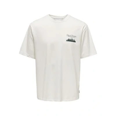 Afbeelding van Only &amp; Sons Onsrylan Life Rlx Ss Tee Vd 22030144 Wit Heren The Stone