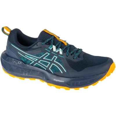 Afbeelding van Asics Gelsonoma 8 Trail hardloopschoenen, Heren, Maat: 44.5, Midnight/rainy lake Kunststof/ textiel