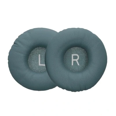 Afbeelding van kwmobile 2x oorkussens compatibel met Philips H4205 Earpads voor koptelefoon Kunstleer en schuim in blauwgrijs