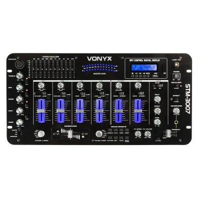 Afbeelding van Vonyx STM 3007 19 inch DJ Mixer 6 Kanaals SD/USB/MP3/LED/Bluetooth