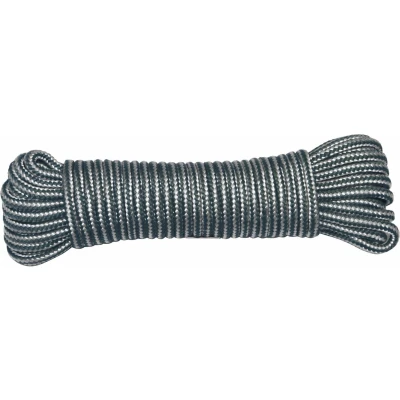 Afbeelding van AMIG Paracord Touw 15 meter D4mm 100kg PP/PE legergroen/wit