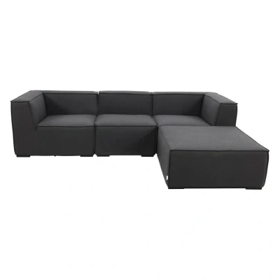 Afbeelding van Liberty Sunbrella Sooty Loungeset 4 delig incl. chaise longue