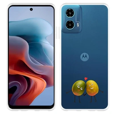 Afbeelding van Cazy Hoesje geschikt voor Motorola Moto G34 Siliconen Mango Mates