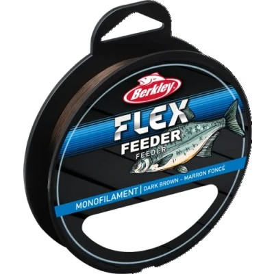 Afbeelding van Berkley Flex SS Monofilament Feeder lijnen Sterk, Laag geheugen, Makkelijk te knopen, Erg schuurbestendig, Zinkend Perfect voor de feedervisser Donkerbruin