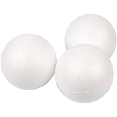 Afbeelding van Creativ Piepschuim ballen, D: 10 cm, wit (25 stuks)