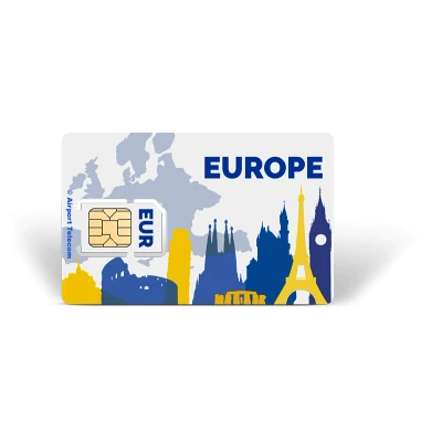 Afbeelding van eSIM Europa Unlimited 30 Dagen Data Prepaid Met Snel 4G/5G Internet En Bellen Op Reis In Airport Telecom