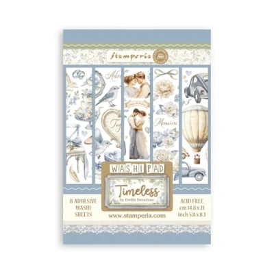 Afbeelding van Stamperia Timeless A5 Washi Pad (8pcs) (SBW20)