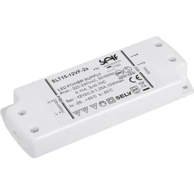 Afbeelding van Self Electronics SLT15 12VF 2S LED transformator, driver Constante spanning 15 W 1.25 A 12 V/DC Montage op ontvlamb