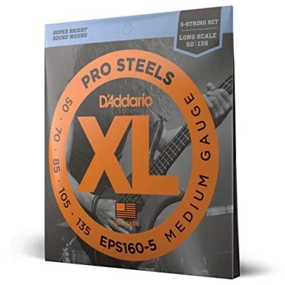 Afbeelding van D&#039;Addario EPS160 5 ProSteels String Bass Medium 50 135