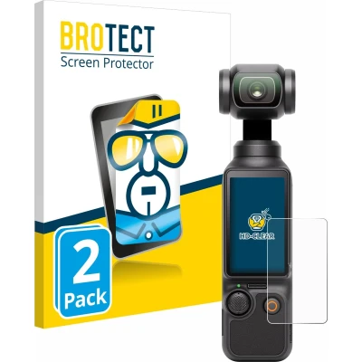 Afbeelding van BROTECT Screenprotector voor DJI Osmo Pocket 3 Folie Beschermfolie transparant (2 Stuks)