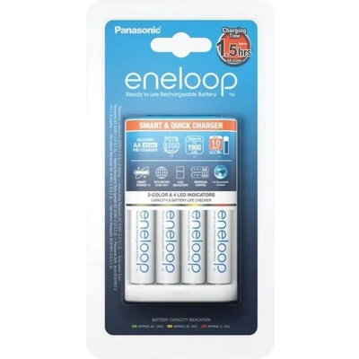 Afbeelding van Panasonic Eneloop Smart Quick Charger CC55 + 4x AA batterijen