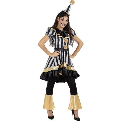Afbeelding van FUNIDELIA Deluxe Enge Clown Kostuum voor vrouwen Maat: S