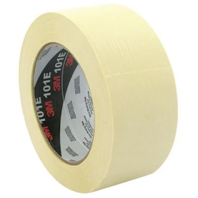 Afbeelding van 3M 101E crêpetape, 18 mm x 50 m, standaard, beige (verpakking van 12 stuks)