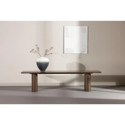 Afbeelding van Svea Rova eetkamerbank 180 cm mokka Hout