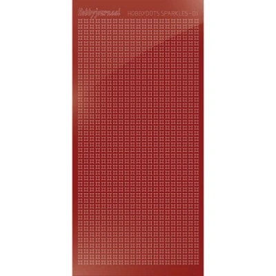 Afbeelding van Hobbydots sticker Sparkles 01 Mirror Red 10 stuks