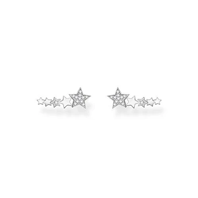 Afbeelding van Thomas Sabo Dames Oorknop 925 Zilver 24 Zirkonia One Size 88275624