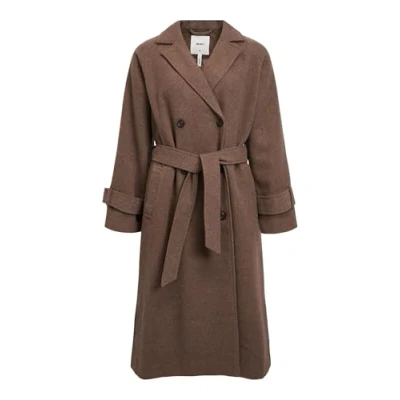Afbeelding van Object OBJKEILY L/S COAT NOOS, Morel/detail: melange, 38
