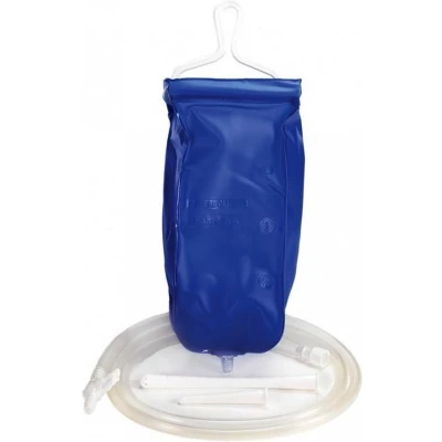Afbeelding van Rimba Bondage Play Anaal Douche Intiem Irrigator Set Reismodel Inhoud 1 Liter