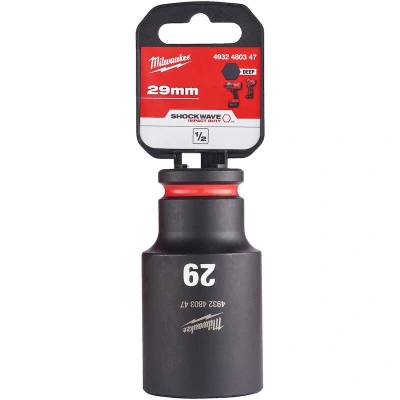 Afbeelding van Milwaukee Accessoires SHOCKWAVE Krachtdop 1/2&quot; lang 29 mm 1 stuk 4932480347