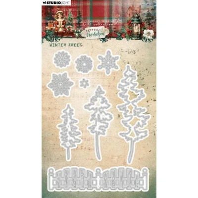 Afbeelding van Winter trees Festive Nostalgia nr.905