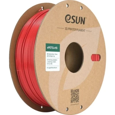 Afbeelding van eSUN PETG Filament 1.75mm, PETG+HS Hoge Snelheid 3D Printer Filament, Dimensionale Nauwkeurigheid +/ 0.03mm, 1KG Spoel (2.2 LBS) voor Printers (Vuurrood, 1KG)