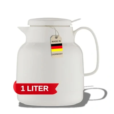 Afbeelding van Helios Mondo Push Vacuüm Kruik Wit 1 Liter