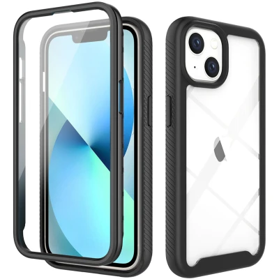 Afbeelding van Apple iPhone 14 Hoesje Kunststof iMoshion Hardcase/Backcover Zwart Telefoonhoesje