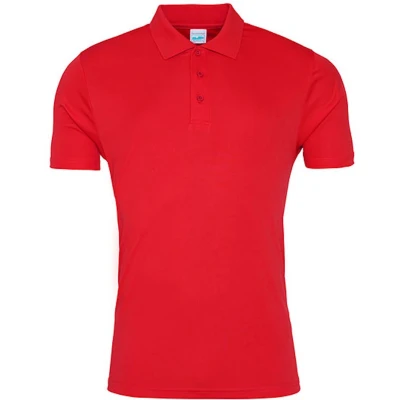 Afbeelding van Herenpolo &#039;Cool Smooth&#039; met korte mouwen Fire Red XL