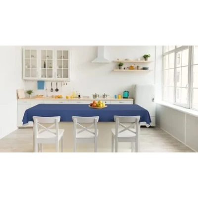 Afbeelding van d c fix Wasdoek tafelkleed, pvc vrij, afwasbaar, waterdicht, binnen en buiten, tafelzeil, 140 cm, rond
