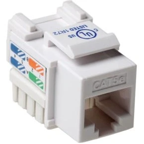 Afbeelding van ACT TD5015 Keystone Jack CAT5E Unshielded Down Wit