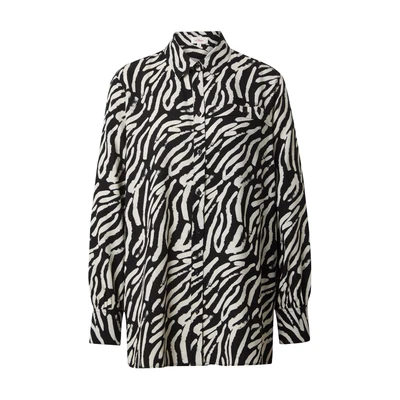 Afbeelding van s.Oliver AUS Reiner Overhemdblouse, Dames, Maat: 32, Schwarz