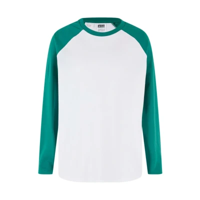 Afbeelding van Urban Classics Raglan Longsleeve voor kinderen, Maat: 110/116, White green