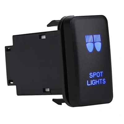 Afbeelding van LED lichtbalk Tuimelschakelaar Aan Uit licht, 12V Blauwe Auto voor Hilux Landcruiser VIGO(SPOT LIGHTS Pattern)
