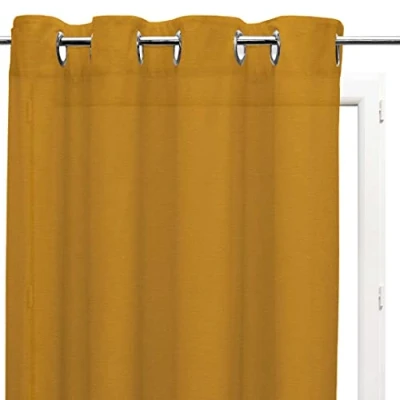 Afbeelding van Soleil d&#039;Ocre Voiles, Katoen, Geel, 135 x 250 cm