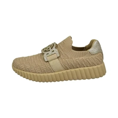 Afbeelding van bugatti dames 445 ai660 slippers, beige goud, 44 EU