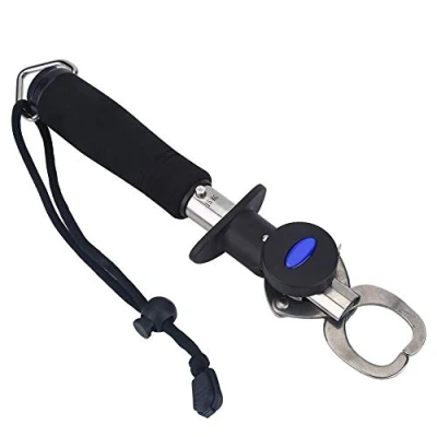 Afbeelding van 15 kg Wegen Vis Schaal Vissen Gripper Lip Grabber Gripping Tool Met Meetlint