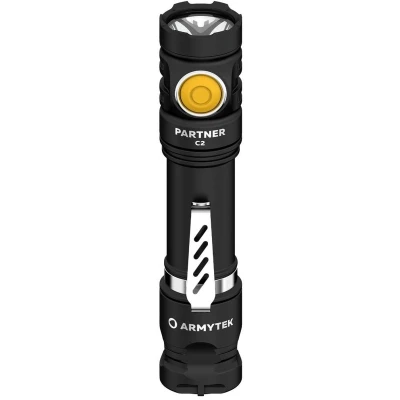 Afbeelding van ArmyTek Partner C2 Magnet USB Warm Zaklamp werkt op een accu LED Met riemclip, holster 1020 lm 118 g