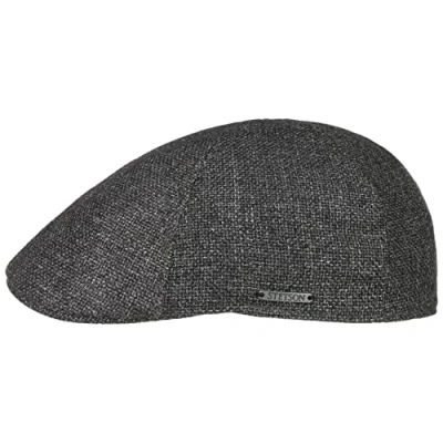 Afbeelding van Stetson Kent Sustainable Linnen Pet Heren Made in the EU cap flat hat zomer met klep voor Zomer/Winter 56 cm lichtbeige