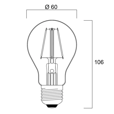 Afbeelding van Sylvania ToLEDo Retro LED lamp E27 4.1W oranje