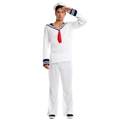 Afbeelding van Boland matroos kostuum, 3 delig, verkleedkostuum voor themafeesten, Halloween of carnaval,