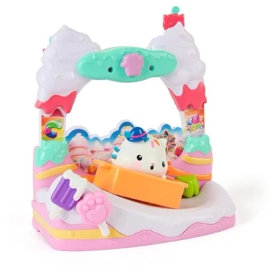 Afbeelding van Gabby’s Poppenhuis De Film Cakey Cat’s Zoete Balkon met Speelfiguur &amp; Accessoires